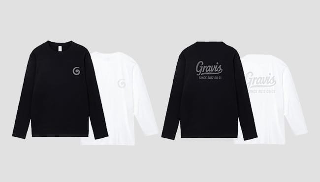 Gravisラインストーン長袖Tシャツ